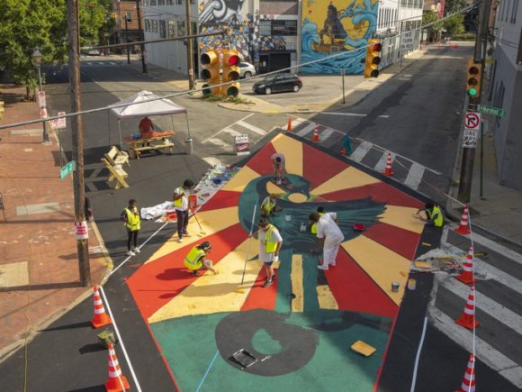 Asphalt Art Decreases Vechicular Accidents